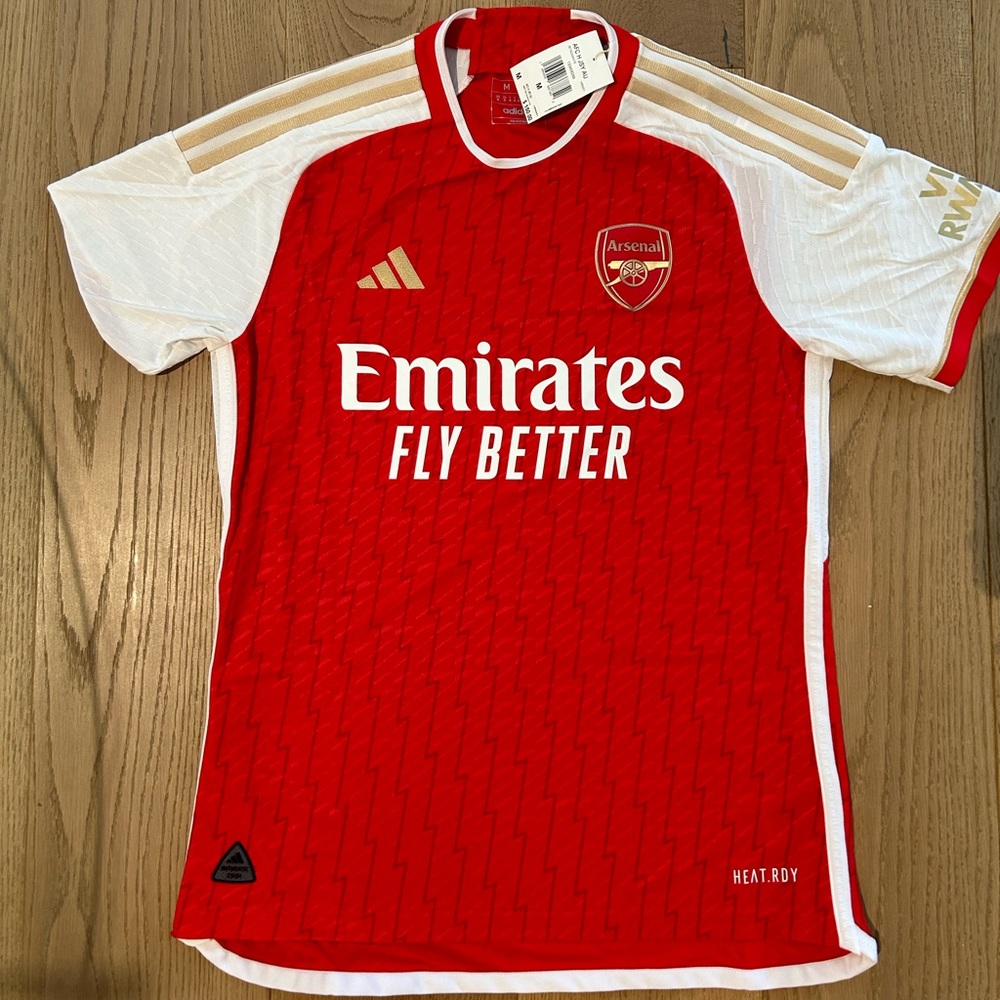 NWT Men's AUTHENTIC Adidas Arsenal Home Jersey 23/24 Size M